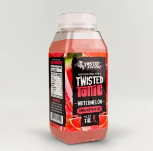 TWISTED TONIC DRINK ~ DELTA 9 ~ WATERMELON FLAVOR ~ 10 BOTTLES PER CASE